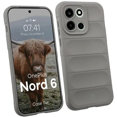 Produktbild von Robuste Handyhülle für OnePlus Nord 6, Bizon Case Tur, Hellgrau