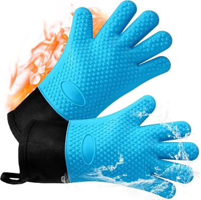 Obrázok produktu pre Chňapky do rúry 2 ks, 240 °C, modrá, pre kuchyňu