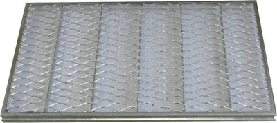 Produktbild von Streckmetallrost Wolfa für Fußabstreiferkasten 75x50 cm