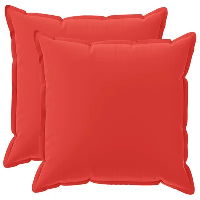 Image de vidaXL, 2 housses de coussin, HOUTEN, rouge, 80 x 80 cm, polyester