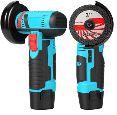 Immagine prodotto di Mini smerigliatrice per metalli - 12 V - agli ioni di litio - 19.500 giri/min - staffa di protezione in metallo
