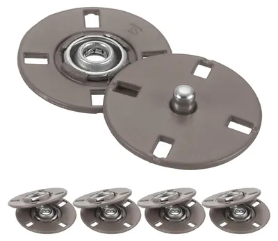 Productafbeelding van Druckknoppen set van 5, Kamelkleur, 23 mm, voor kleding en leerbewerking