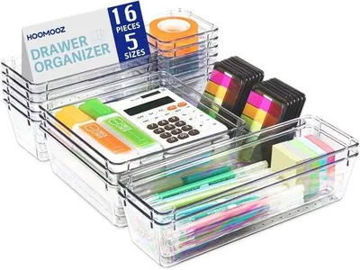 Produktbild von Famanu Lade-Organizer transparent Kunststoff - 25 Stück - vielseitiges Aufbewahrungssystem
