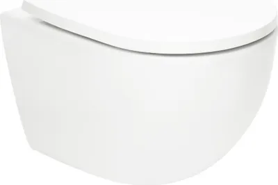 Obrázok produktu pre SAT Fusion závesný klozet bez ráfikaTornado Flush Whirlflush Softclose tichý, šetriaci vodu 36 x 31,5 x 49 cm, biely