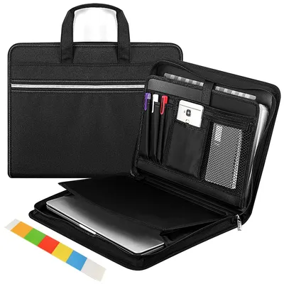 Immagine prodotto di Omgoods - Cartella per documenti A4 con 13 scomparti - Resistente e impermeabile