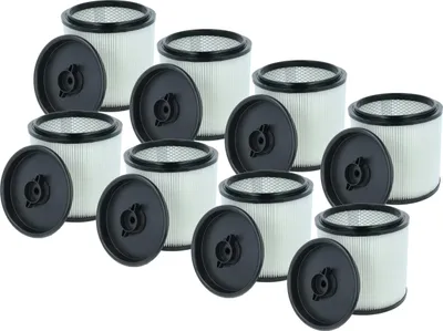Produktbild von vhbw 8 Faltenfilter Ersatz für EINHELL Accessory 2351126 für Nass- & Trockensauger - Patronenfilter Schwarz Weiß