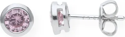 Produktbild von JuwelmaLux Ohrstecker 925 Silber rosa Zirkonia JL16-06-0335