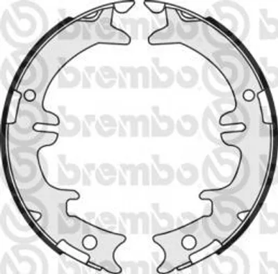 Produktbild von Brembo Bremsbackensatz, Feststellbremse Hinterachse S 83 542