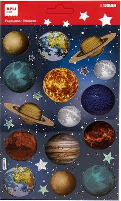 Produktbild von Kindersticker 18558 – Planeten, holografische Details, 1 Stück