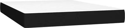Image de vidaXL vidaXL - Matelas à ressorts ensachés - 140x200x20 - cm - Tissu - noir