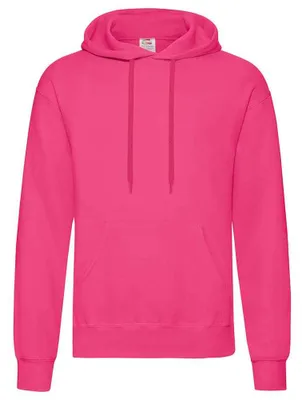 Productafbeelding van Fruit of the Loom - "Classic" hooded sweater voor heren/dames, uni model LT1661 (maat M) (fuchsia)