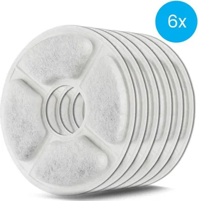 Produktbild von Auronic Trinkbrunnen Filter für Auronic Trinkbrunnen AU3014 - 6 Stück - Weiß