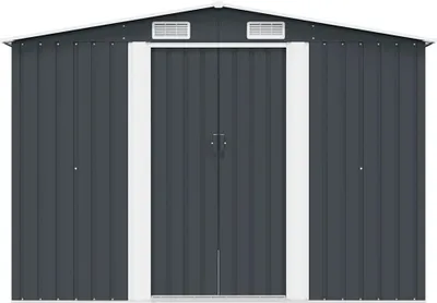 Zdjęcie produktu dla vidaXL Szopa ogrodowa 257x298x178 cm metal antracyt