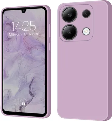 Produktbild von Hülle für Xiaomi Redmi Note 13 Case Cover Bumper Silikon Softgrip Schutzhülle Farbe: Lila
