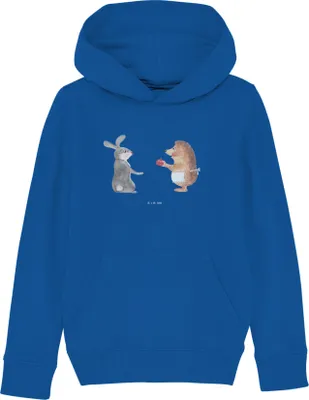 Produktbild von Mr. & Mrs. Panda Kinderpullover Hase Igel 12-14 Jahre (152/164) - Royal Blue - Geschenk, Trennungsschmerz, Trösten, Sweatshirt, Hoodie, Kapuzenpullover, Kinderbekleidung