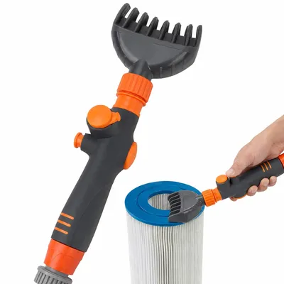 Produktbild von Pool Filter Reiniger Stab 15 Loch Sprühkopf Gartenschlauch Adapter Kartuschenfilter Reinigung Spa Whirlpool Pflege Zubehör