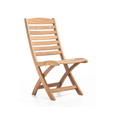 Produktbild von Klappstuhl Iroko-holz klappbarer Gartenstuhl Klappbar Balkonstuhle Holzstuhle für Balkon Garten Terrasse Relax