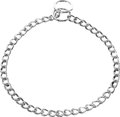 Produktbild von Sprenger Halskette, flach geschliffene Glieder - Stahl verchromt, 2,5 mm, 30 cm