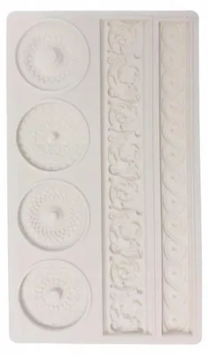 Produktbild von Pentart Silikon Gießform für Ornamente und Rosetten
