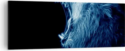Produktbild von Bild auf Leinwand - Leinwandbild - Abstraktion Tier - 140x50cm - Wand Bild - Wanddeko - Wandbilder - Leinwanddruck - Bilder - Kunstdruck - Wanddekoration - Leinwand bilder - Wandkunst - AB140x50-3797