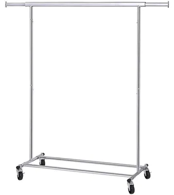 Obrázok produktu pre Vešiak na oblečenie HSR13S, 45 x (92-132) x 161,5 cm, nosnosť 100 kg, strieborný