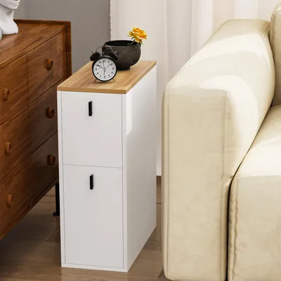 Produktbild von Beistelltisch Nachttisch mit 2 Schubladen für Wohnzimmer Schlafzimmer