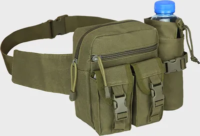 Produktbild von Uni Taillentasche Flaschentasche Wasserdicht Verschleissfest Leichtgewichtige Grossraumkapazitaet Wandern Radfahren im Freien Bumbag Guerteltasche
