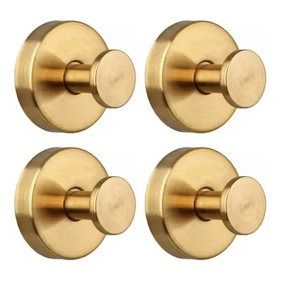 Produktbild von 4er-Pack Goldene Saugnapfhaken, wasserdichter Saugnapfhaken aus Edelstahl,6.8 kg Tragkraft, für Badezimmer, Küche, Glastüren, Spiegel, Fliesen