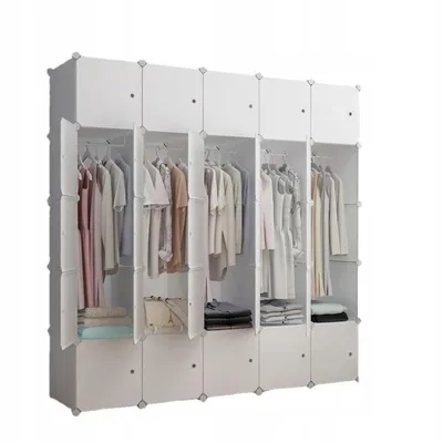 Image de Armoire modulaire grande Armoire spacieuse blanche Xxl