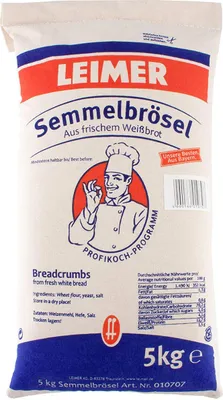 Produktbild von Leimer Semmelbrösel zum Panieren binden und verfeinern 5000g