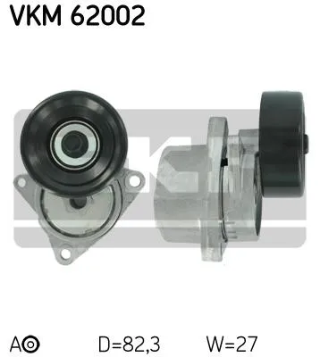 Produktbild von SKF VKM 62002 Spannrolle Keilrippenriemen für NISSAN X-TRAIL (T30) für RENAULT KOLEOS (HY)