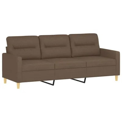 Produktbild von 3-Sitzer-Sofa Braun 180 cm Stoff