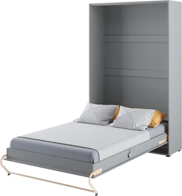 Produktbild von Schrankbett 120 x 200 Vertikal CP-02 Grau LENART CONCEPT PRO Wandklappbett