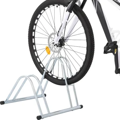 Obrázok produktu pre vidaXL Stojan na bicykle pre 2 bicykle Voľne stojaci Pozinkovaná oceľ