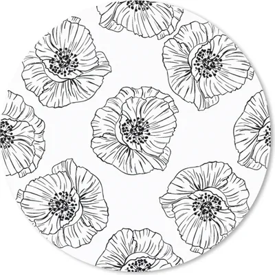 Produktbild von MuchoWow® Mauspad Mousepad Mohn - Blumen - Design 40x40 cm - Mousepads - Maus Mat - Pad - Mausunterlage - Schreibtisch Accessoires