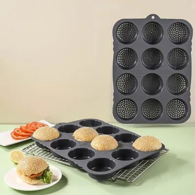 Produktbild von Form für Burger und Hamburgerbrötchen, Kastenform mit 12