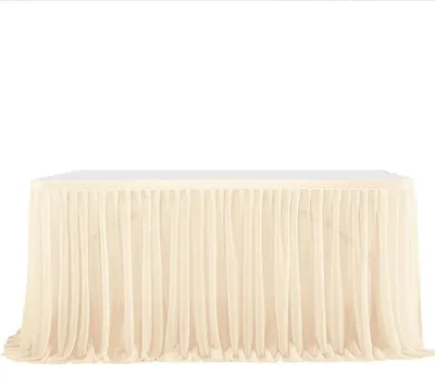 Image de Nappe en tulle pour événements et mariages, nappe décorative