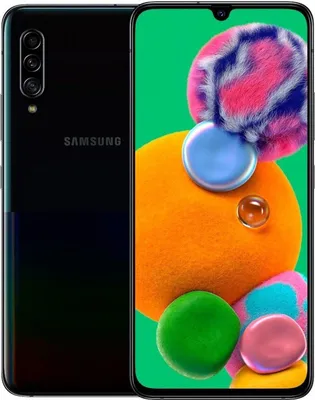 Produktbild von Samsung Smartphone A90 17cm (6,7 Zoll), 6BG RAM, 128GB Speicher, Farbe: Schwarz