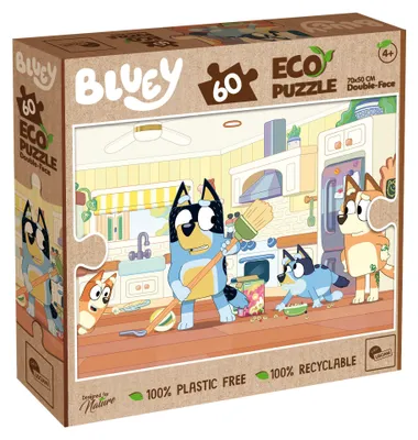 Produktbild von DANTE Lisciani eco puzzle doppelseitig BLUey 60el 04819
