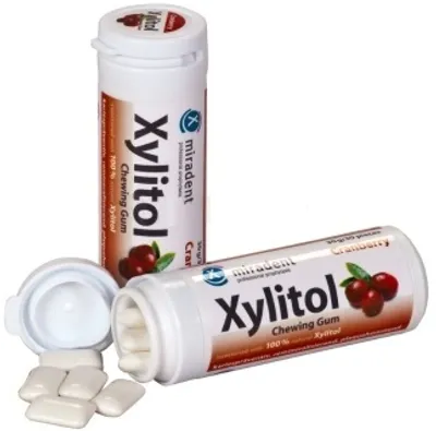Obrázek produktu pro Miradent Xylitol žvýkačka brusinka (30ks), 12195