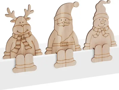 Produktbild von VBS Kantenhocker "Weihnachtstrio"