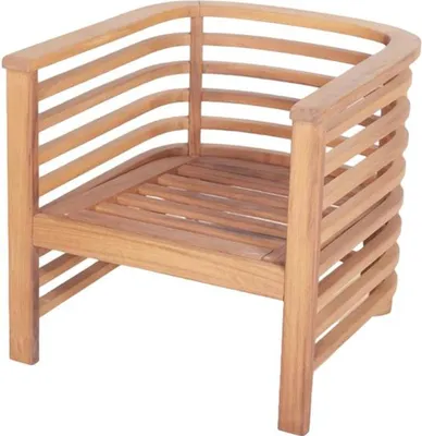 Produktbild von Sessel Naturholzstuhl Stuhl Balkon Garten Sessel Stühle Relax Outdoor Möbel