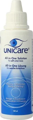 Produktbild von Unicare 100 ml - Linsenlösung für weiche Kontaktlinsen