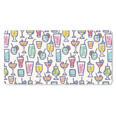 Produktbild von MuchoWow® Mauspad Mousepad Cocktail - Glas - Sommer - Muster 60x30 cm - Mousepads - Maus Mat - Pad - Mausunterlage - Nachhaltig