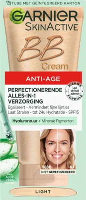 Produktbild von Garnier - SkinActive - BB Cream Light - Anti-Aging - Getönte Tagescreme - 50 ml - 1 Stück