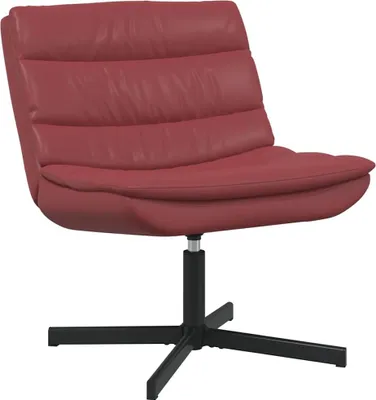 Image de vidaXL Chaise pivotante vin rouge 63 x 75 x 76 cm similicuir
