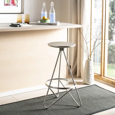 Produktbild von SAFAVIEH Modern Bar & Counter Stool, in Silver and Leaf