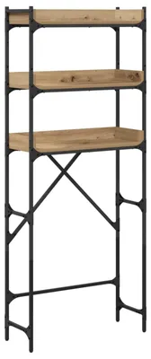 Image de vidaXL Étagère pour machine à laver avec étagère Chêne Artisan 67 x 25 x 163 cm
