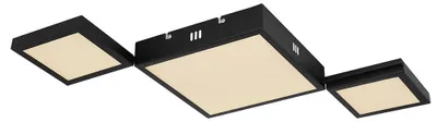 Produktbild von LED Deckenlampe, CCT, Fernbedienung, schwarz, L 93 cm