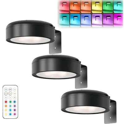 Image de Lampes murales à image, lampes à température RVB 13 couleurs avec télécommande